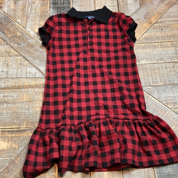 Polo Ralph Lauren plaid dress. Red/black. So adorable. Size 8-10. - Picture 2 of 5